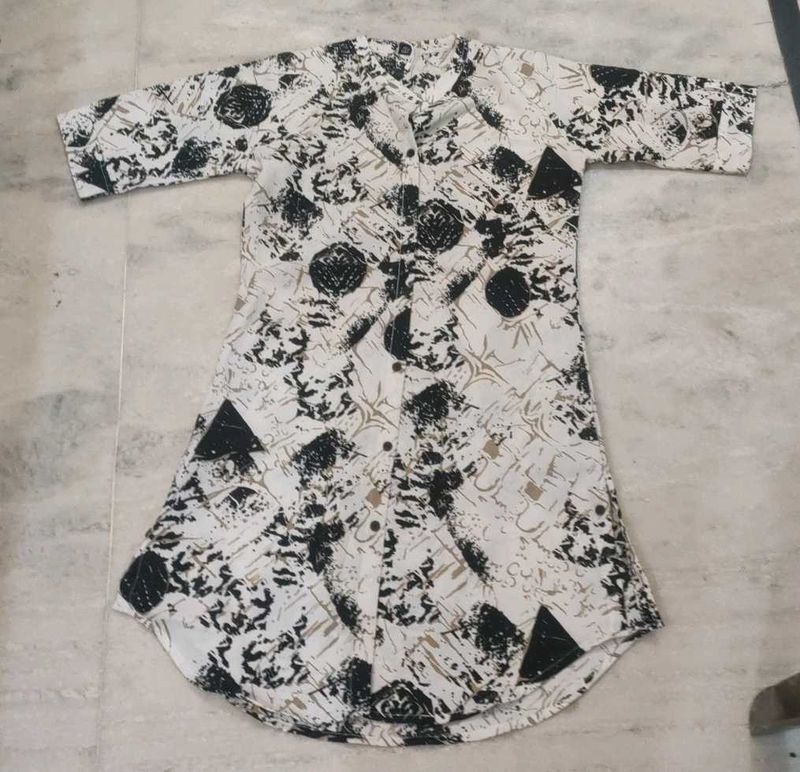 Abstract Print Casual Tunic