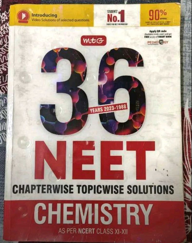 MTG 36 Years NEET Chemistry Solutions