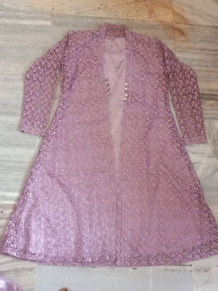 Kurta Pajama Net Jacket