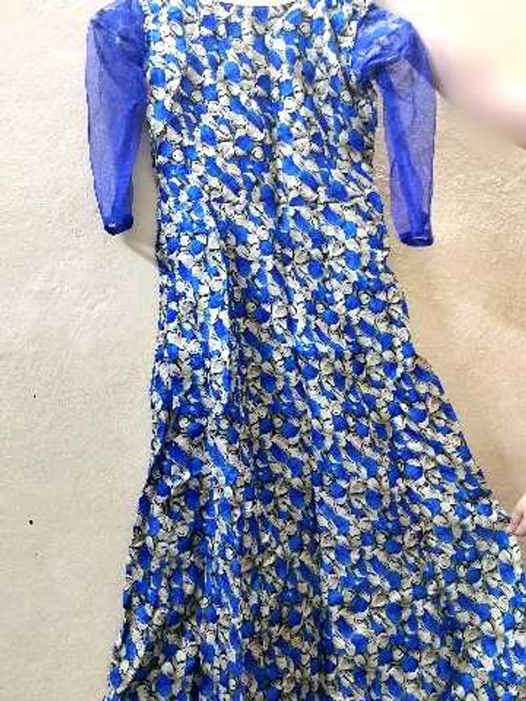 Blue Floral Maxi Dress