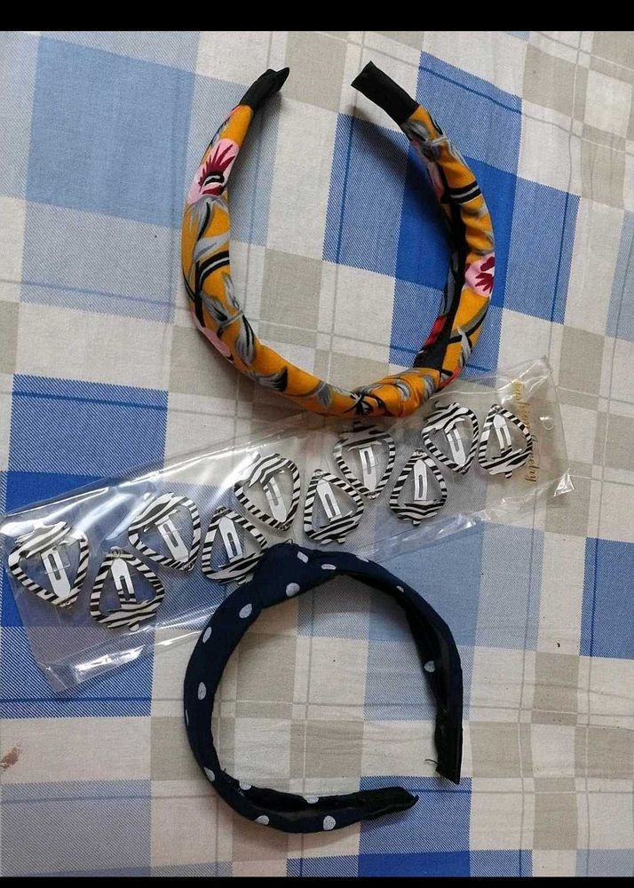 Beauty 2 Pc Hairband &amp; Pack Of Hair Pin
