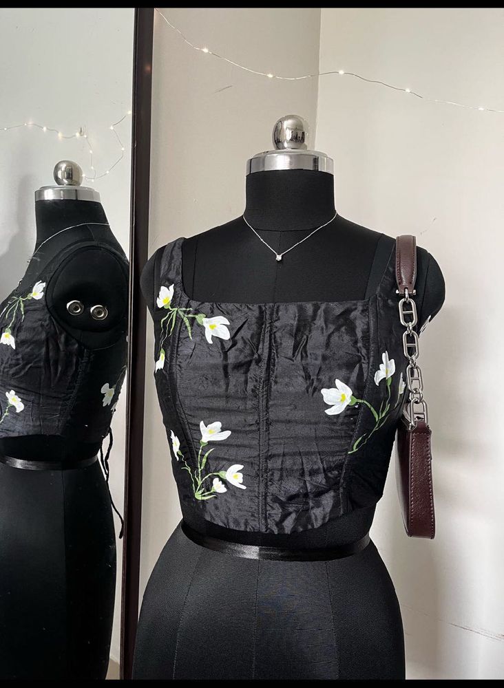 Brand New Corset Top Hand Painted