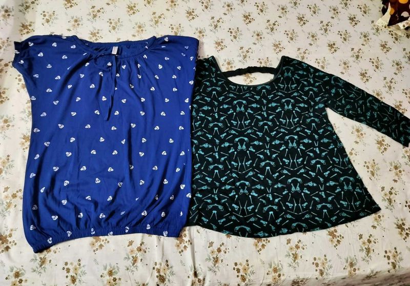 Bundle of 2 Women's Beautiful Tops 💙🖤