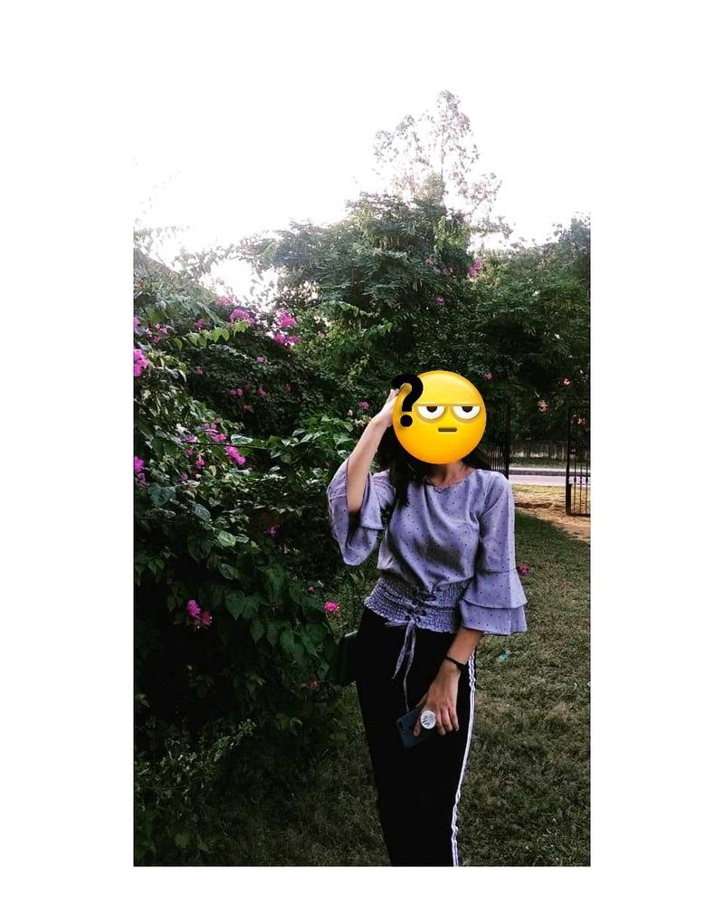 Grey Cinched Waist Top