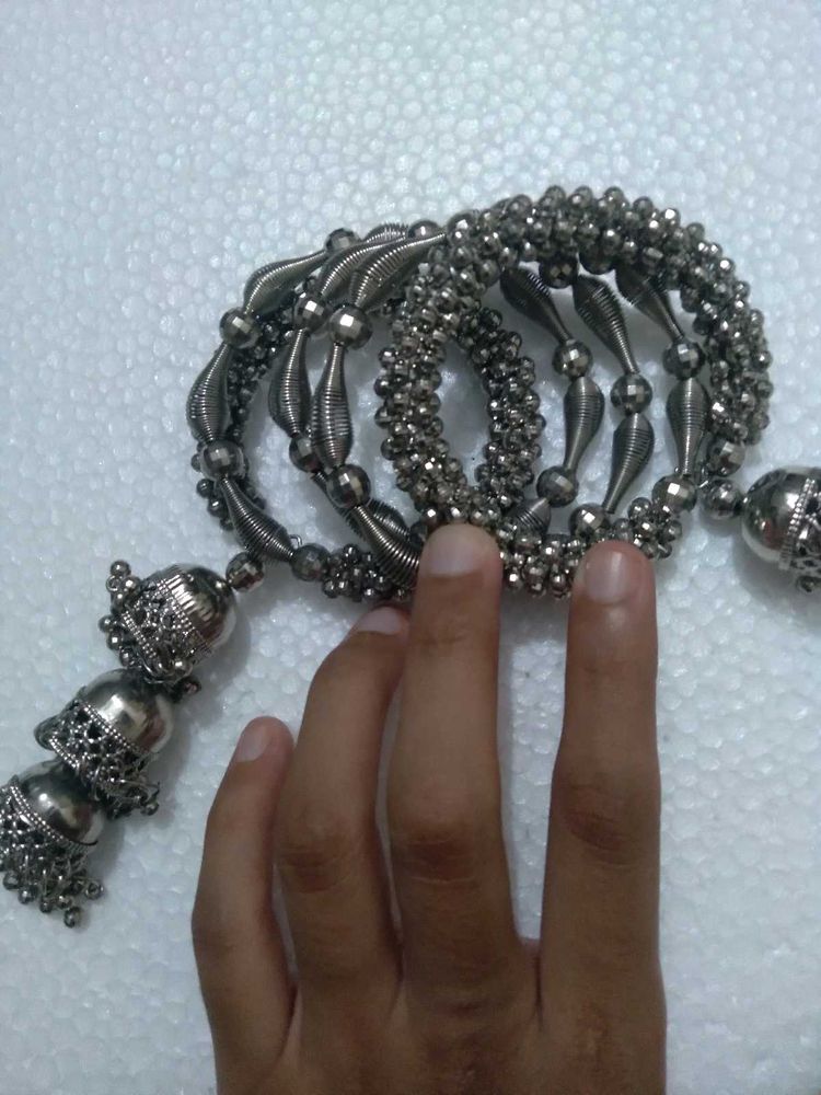 Oxidized Silver Bangles