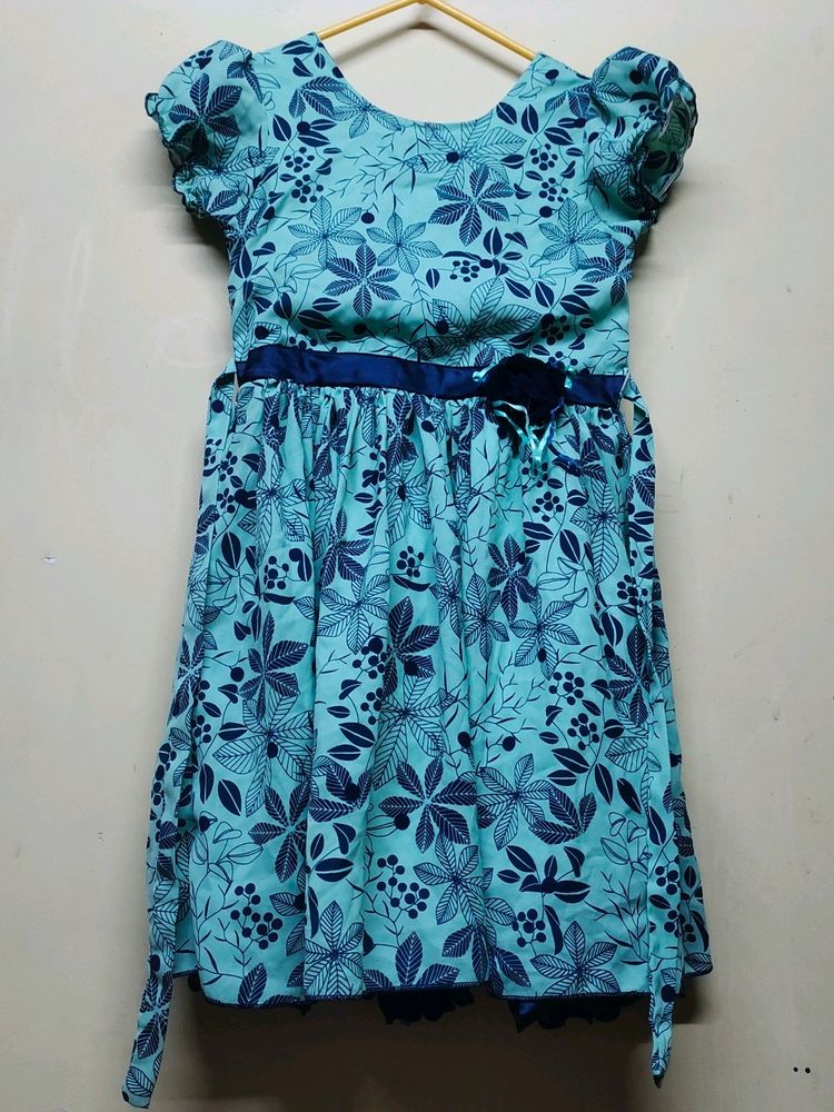 Girls Foral Green Formal