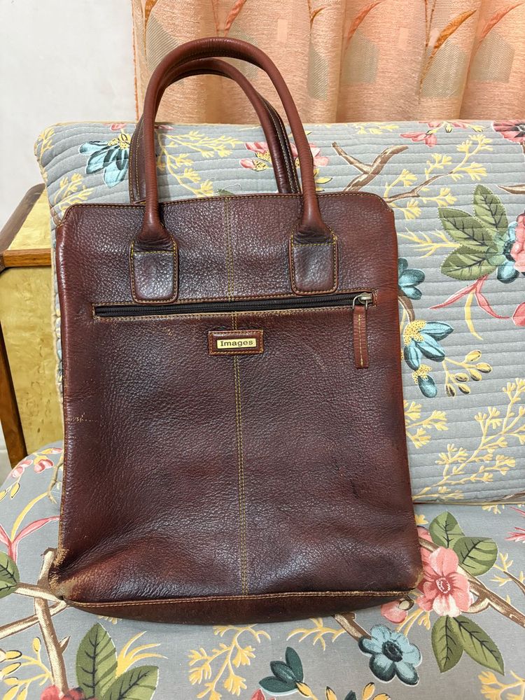 Image Chic Vintage Leather Tote Bag