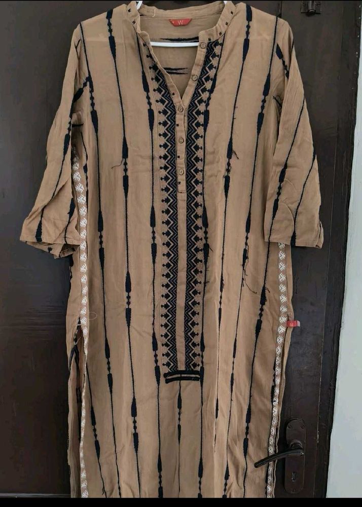Stylish Beige Kurta w