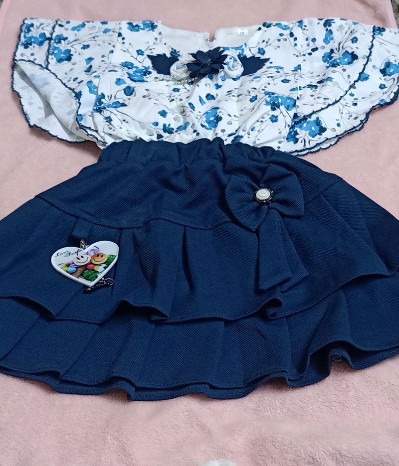 Skirt And Top For Baby Girl