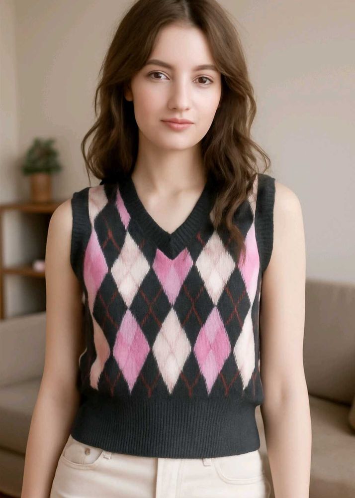 Argyle Sweater Vest💜💜