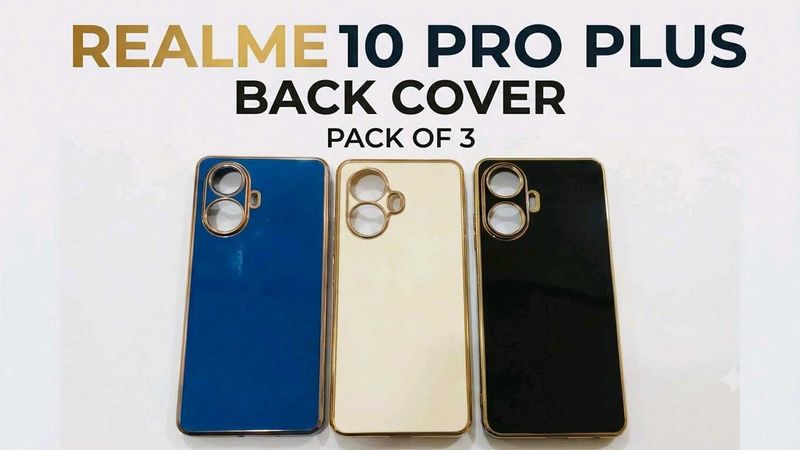 Realme 10 Pro Plus Back Cover - Pack of 3