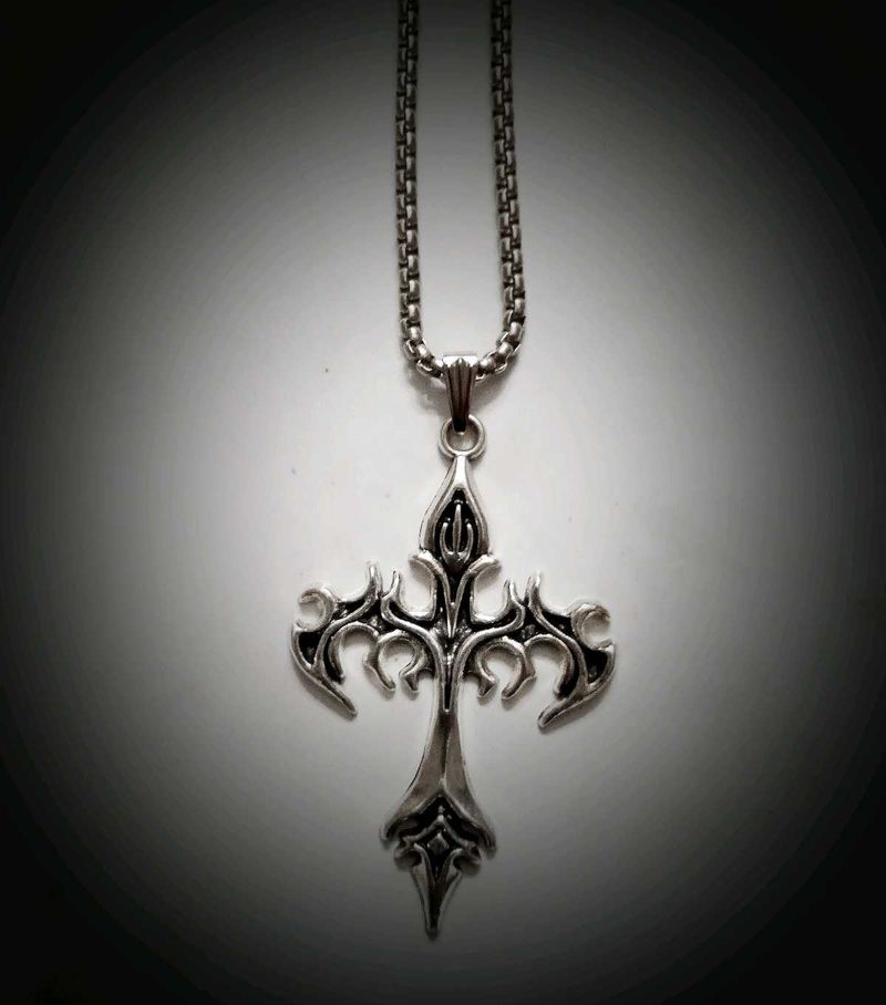 Gothic Cross Pendant Necklace