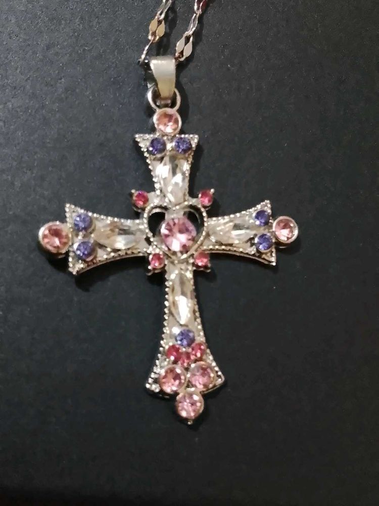 Sparkling Cross Pendant Necklace