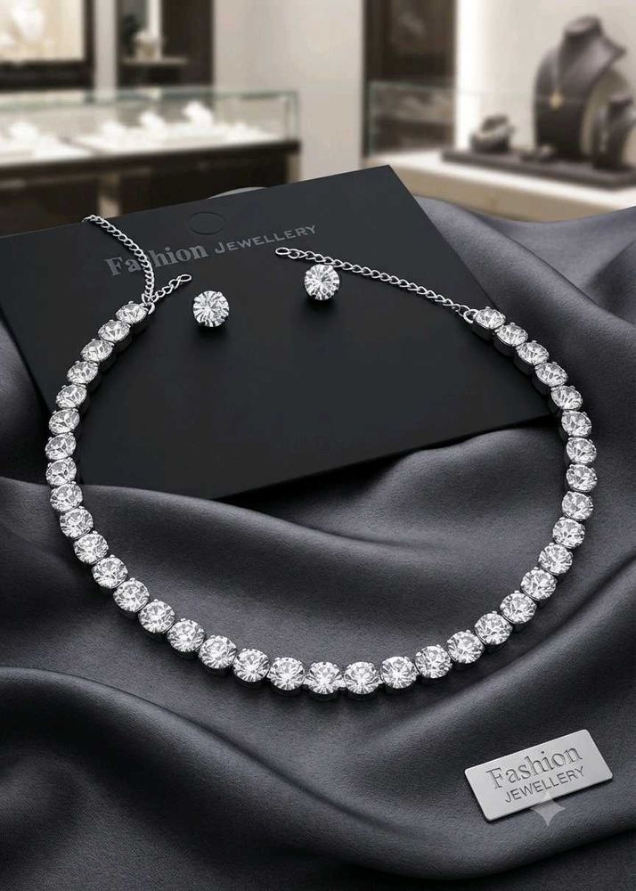 Elegant Choker Necklace &amp; Earring Set