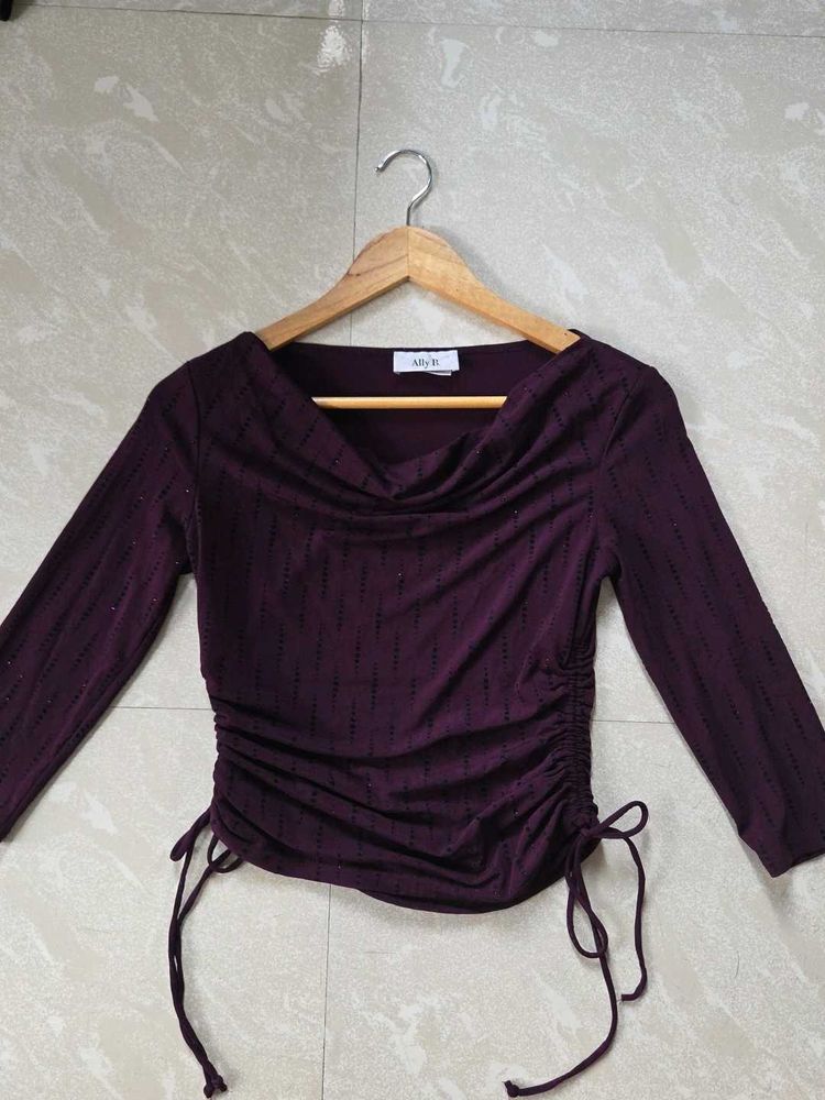 Women's Ruched Side Top