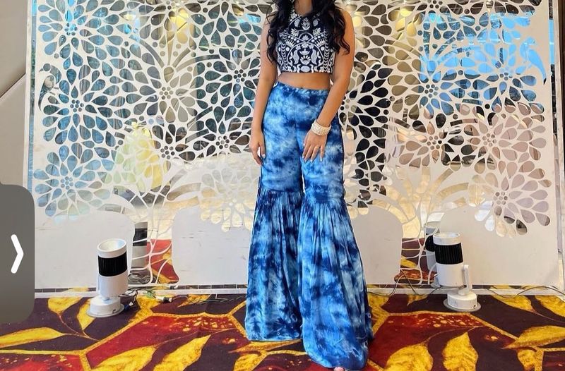 ✨ Blue Tie-Dye Palazzo Set – Elegant &amp; Trendy ✨