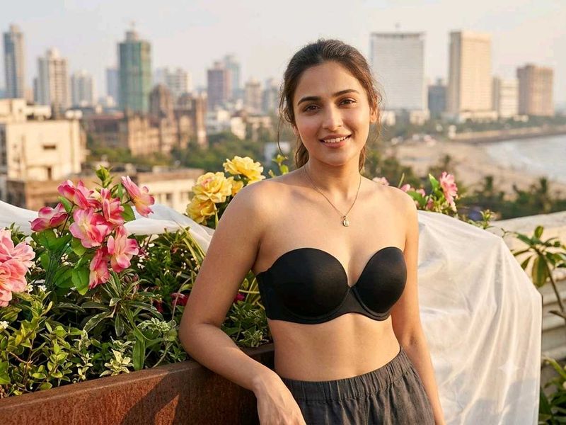 Black strapless inner