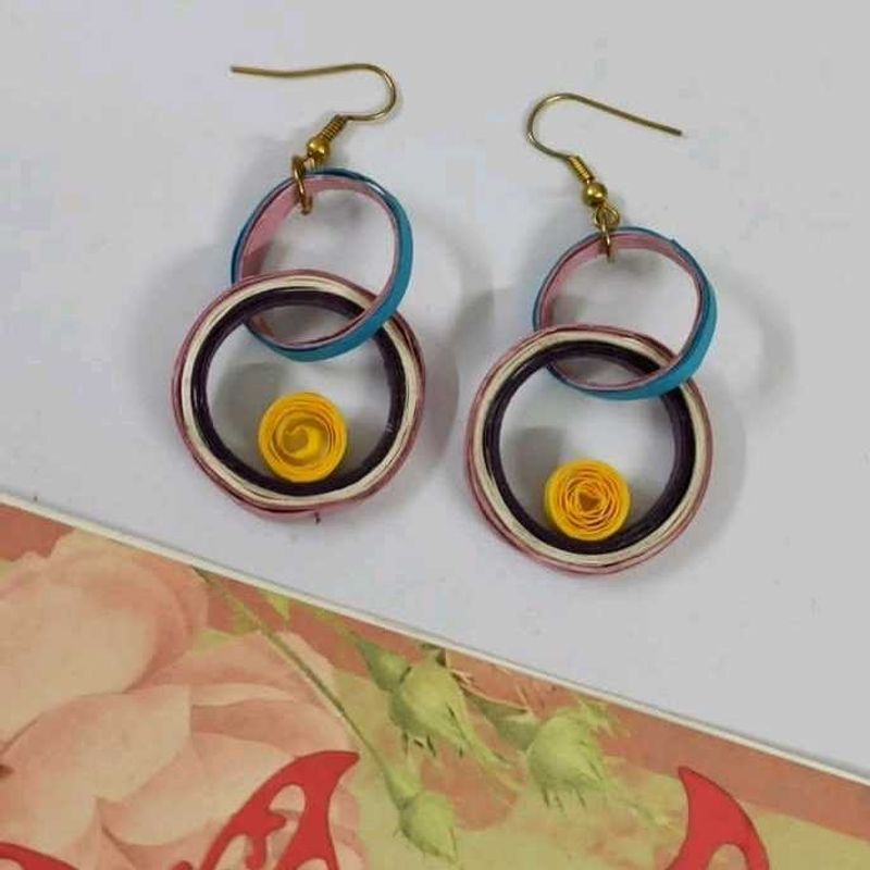 Handmade Quilled Paper Earrings