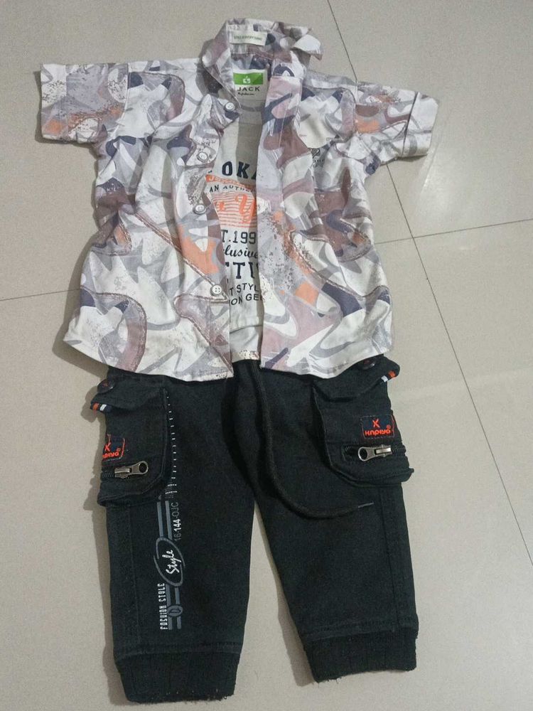 tshirt attach shirt with pant (16 number)