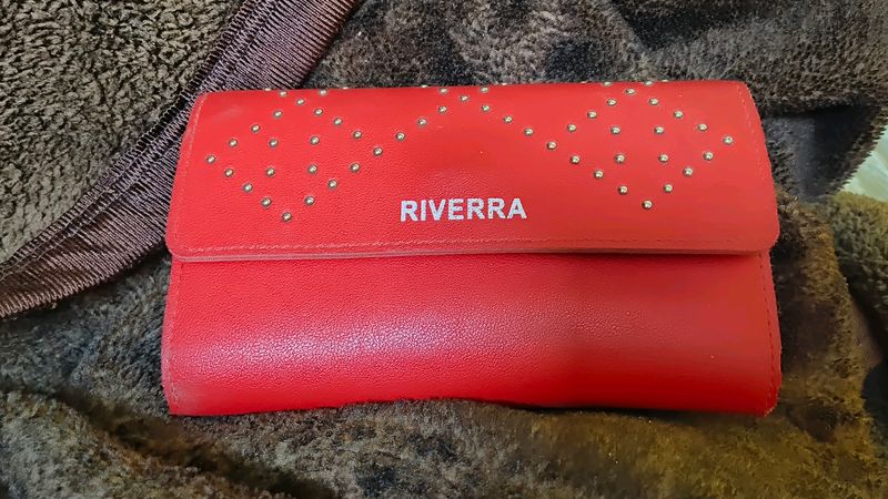 Hot Red Color Women's Purse