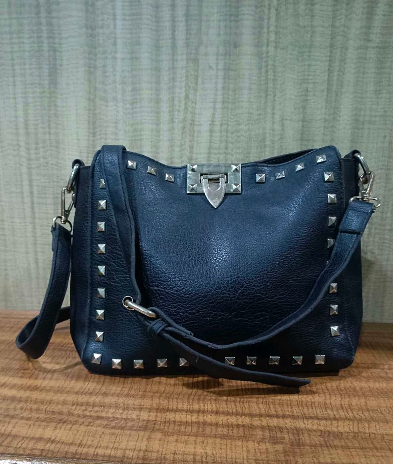Studded Black Handbag