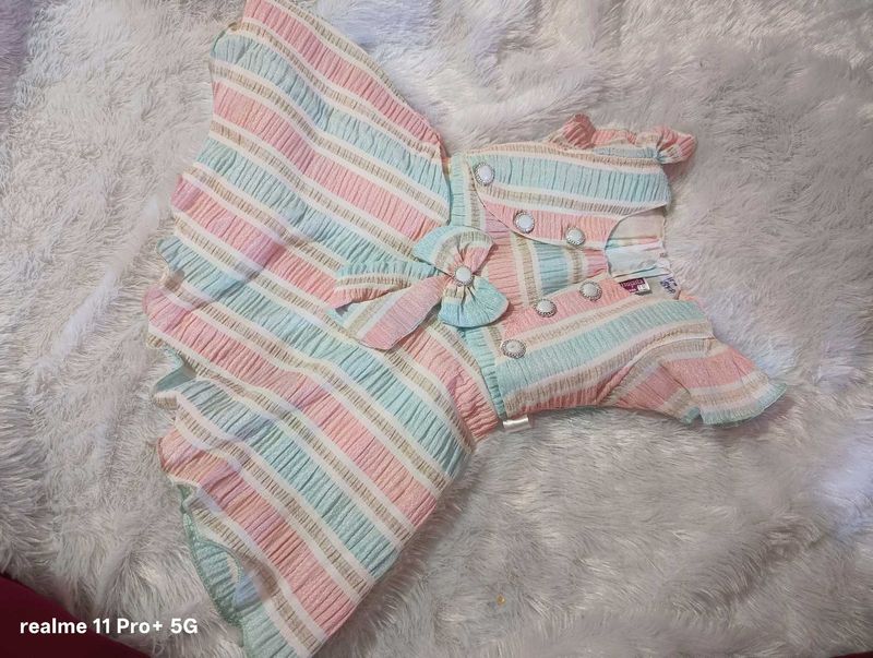 Cute Striped Baby Girl Dress