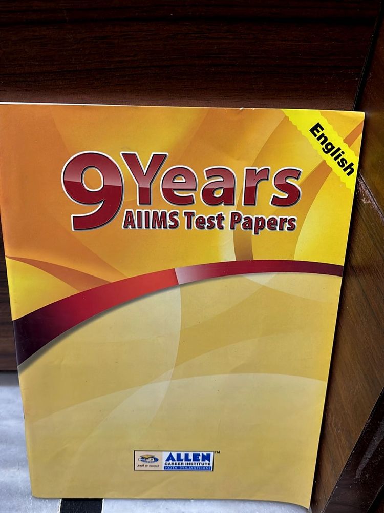 9 Years AIIMS Test Papers - English