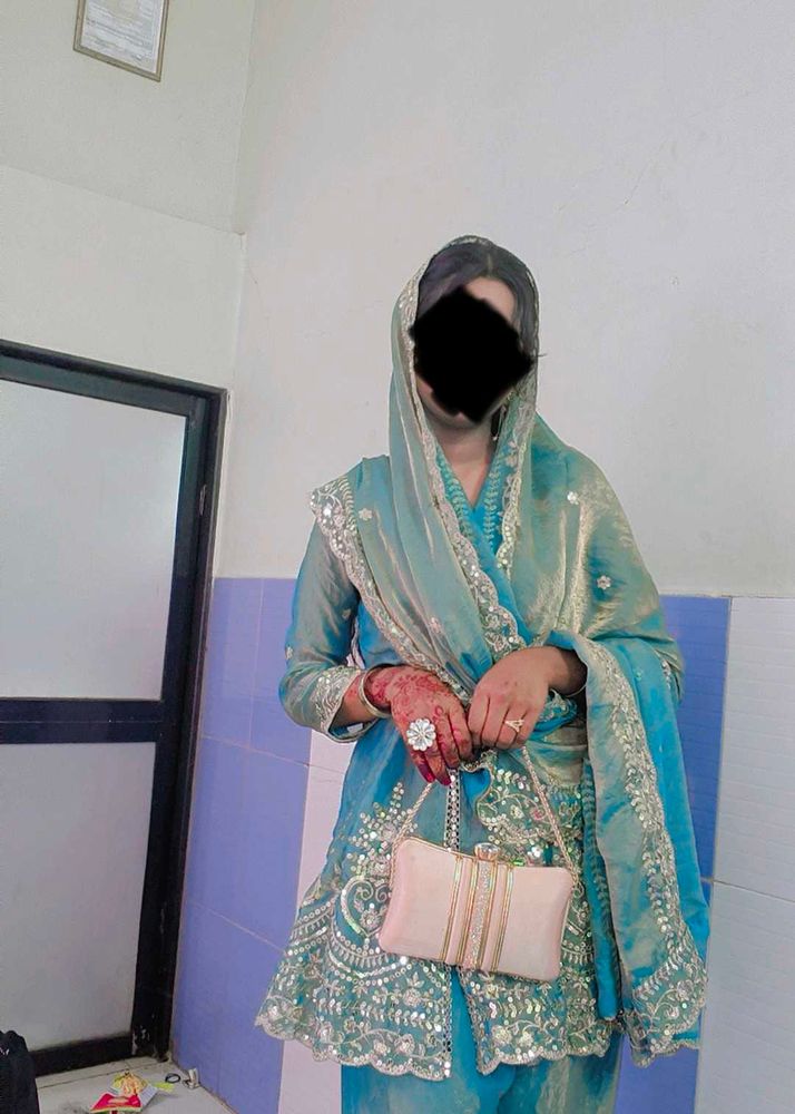 Elegant Teal Kurta Set with Dupatta