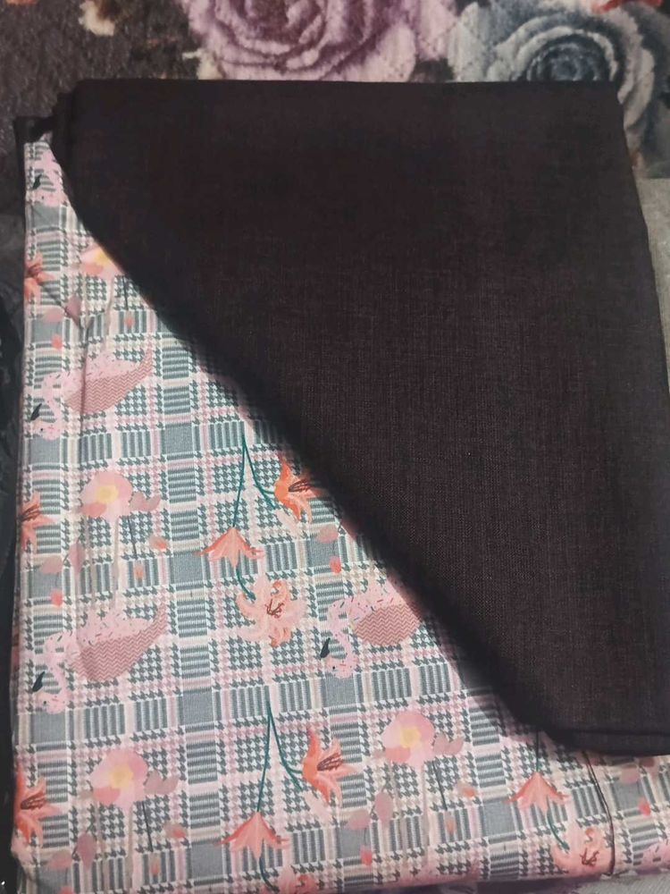 Elegant Dress Material with Floral Print