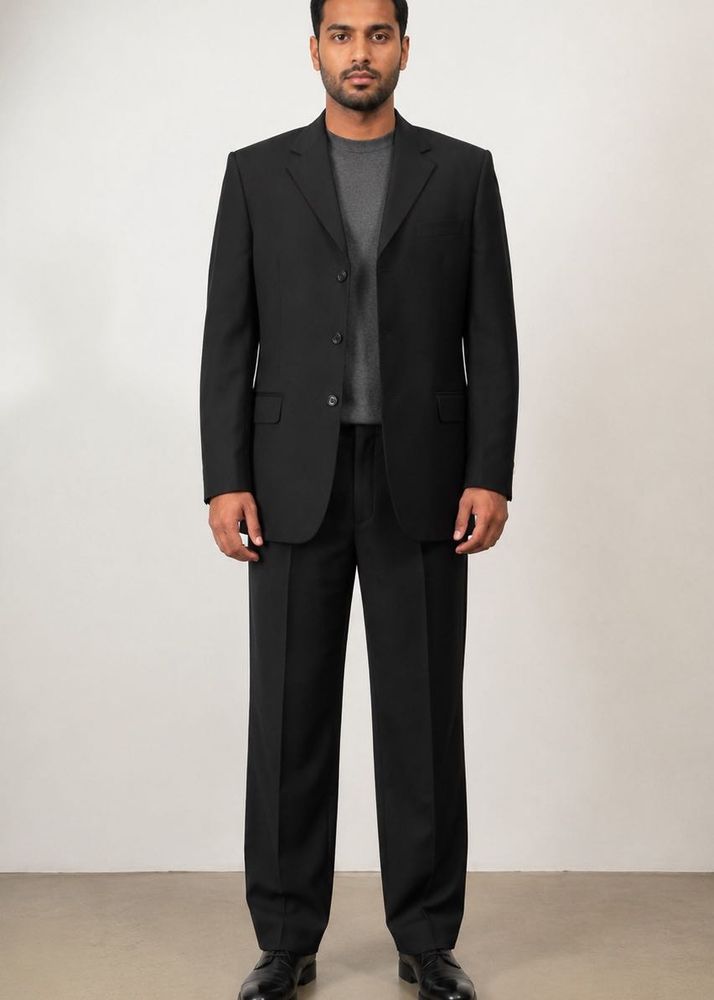J. Ferrar 100% Wool Formal Suit Set | Blazer + Tro
