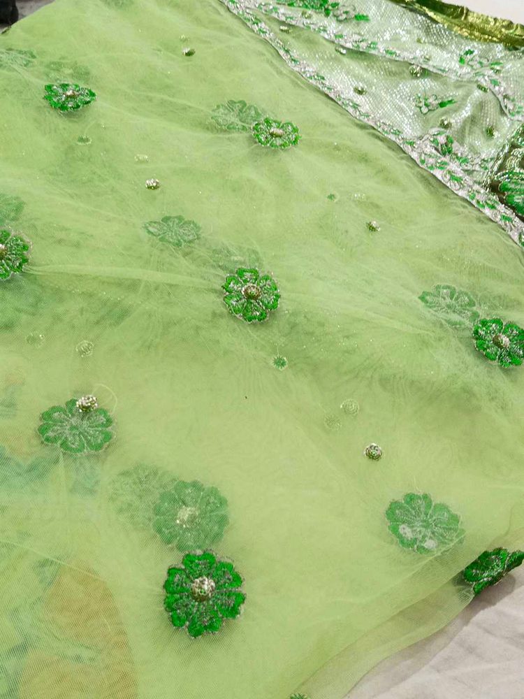 Classy 😍 and Beautiful 😍 Green 💚 Lahnga Skirt
