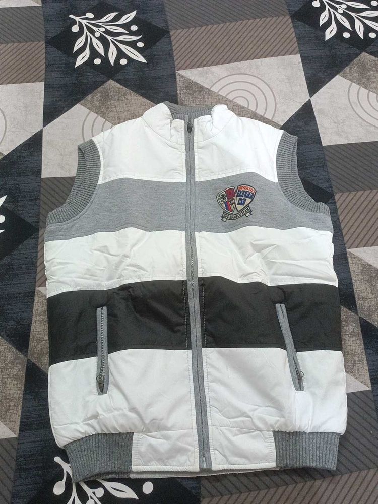Men's Striped Padded Vest reversible