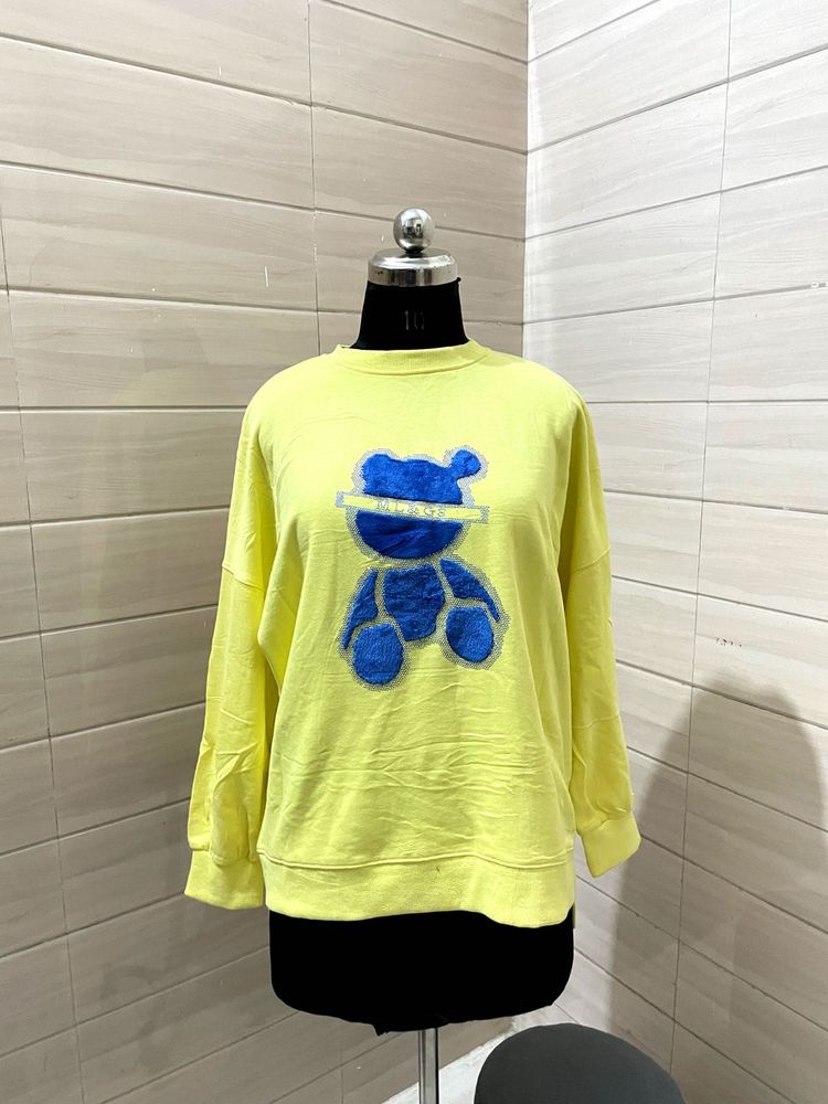 OVERSIZED  Cute Bear Graphic Sweat