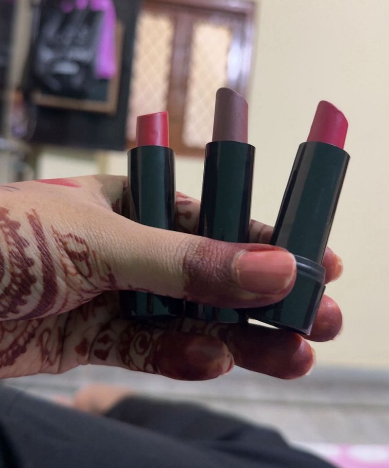 Set of 3 Matte Lipsticks