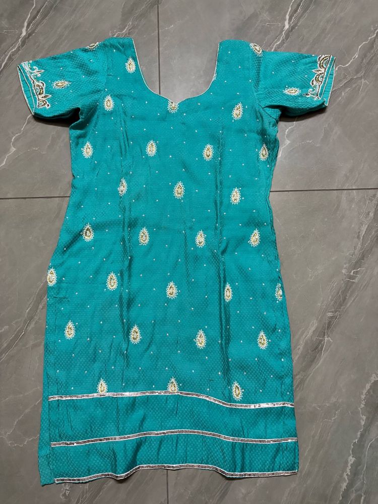Turquoise Ethnic suit