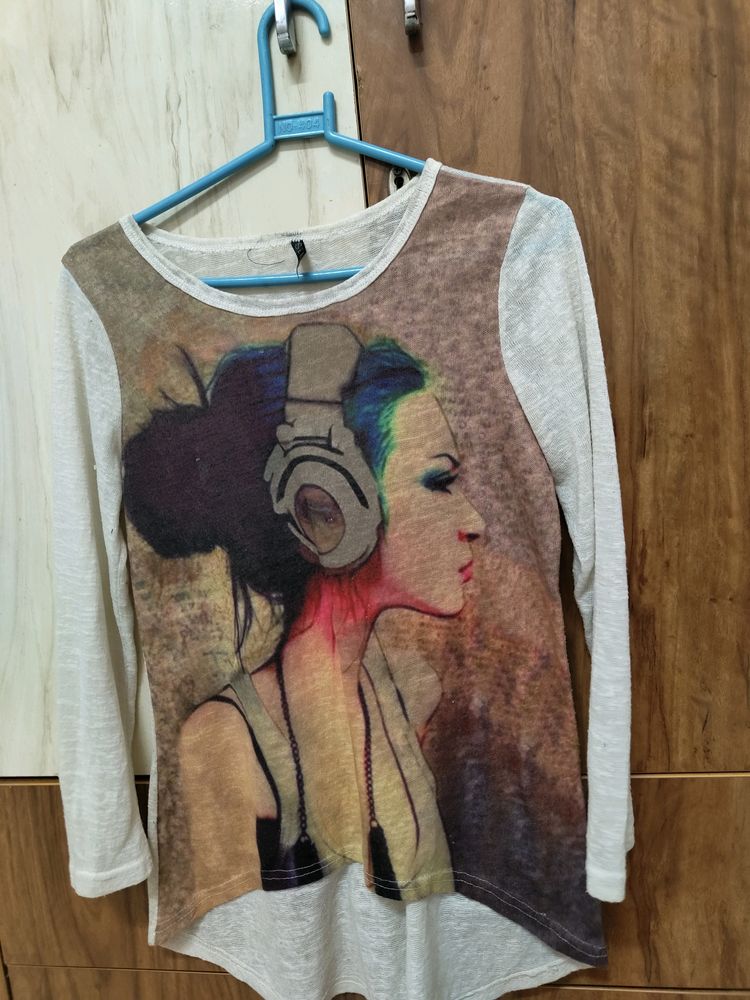 Cream Colour T Shirt