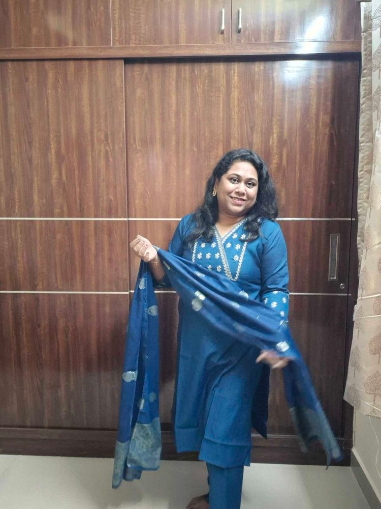 Beautiful Blue Kurta Set with Dupatta