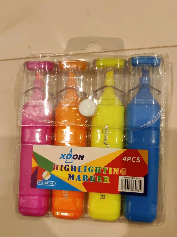 XDON Highlighting Markers - 4 Pack