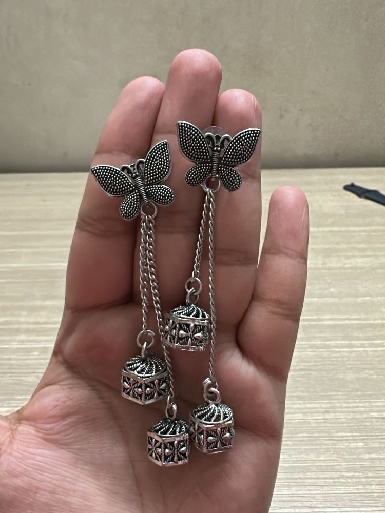Boho Butterfly Drop Earrings