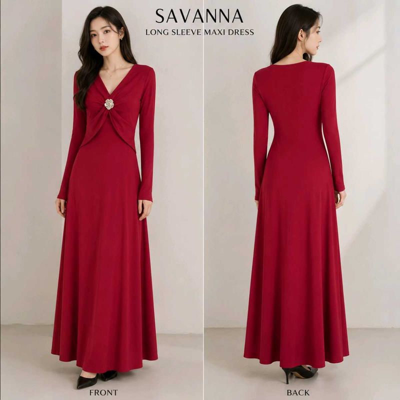 Savanna Long Sleeve Maxi Dress