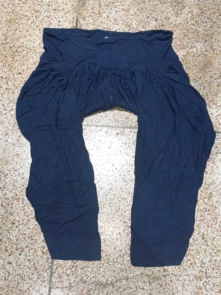 Navy Blue Patiala Pants