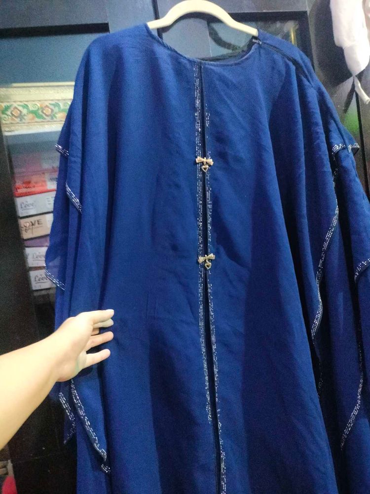 blue abaya