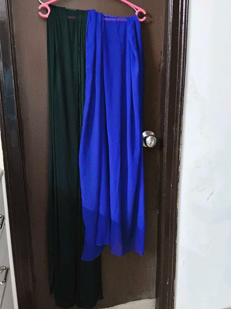 Elegant Royal Blue &amp; Green Dupattas..