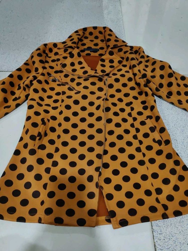 Stylish Polka Dot Jacket