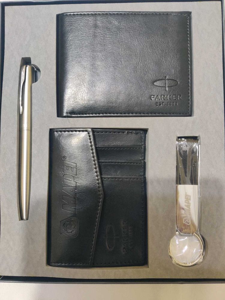 🔀✅Parker Pen &amp; Leather Accessory Set