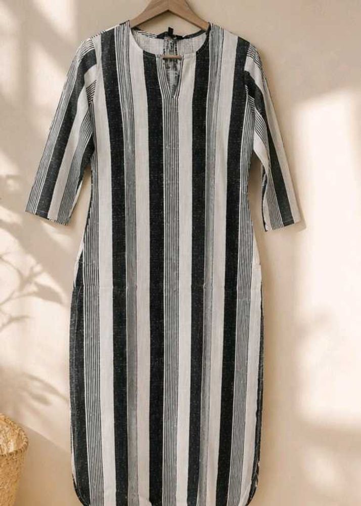 Striped Cotton Kurta