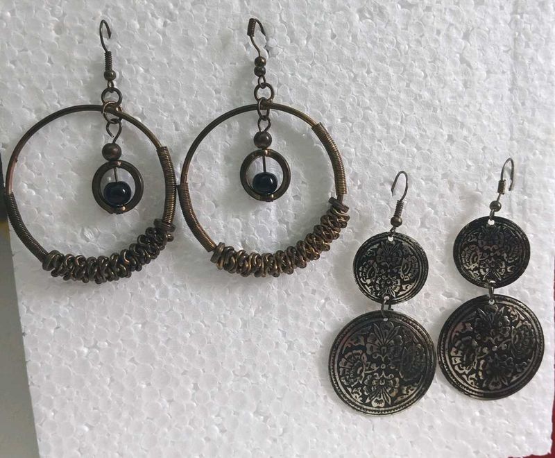 Unique Hoop &amp; Dangle Earrings Set