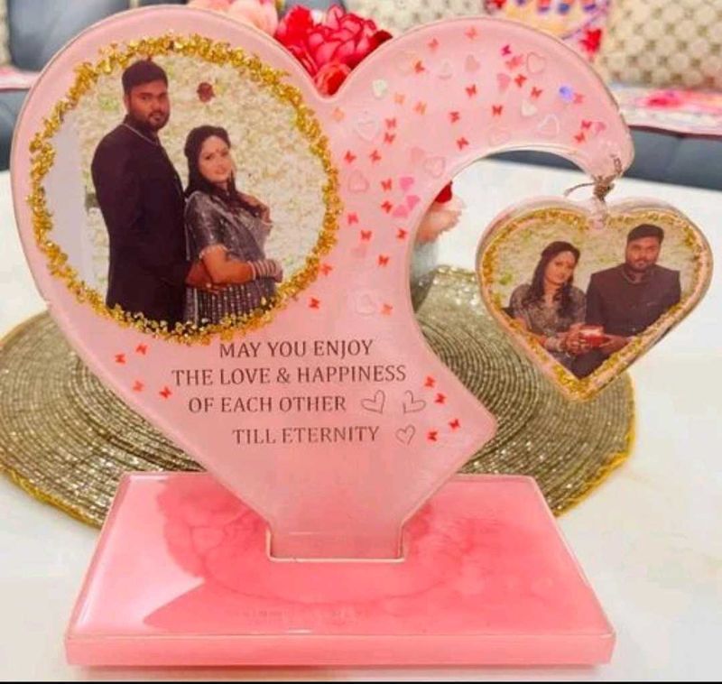 Personalized Heart Photo Stand