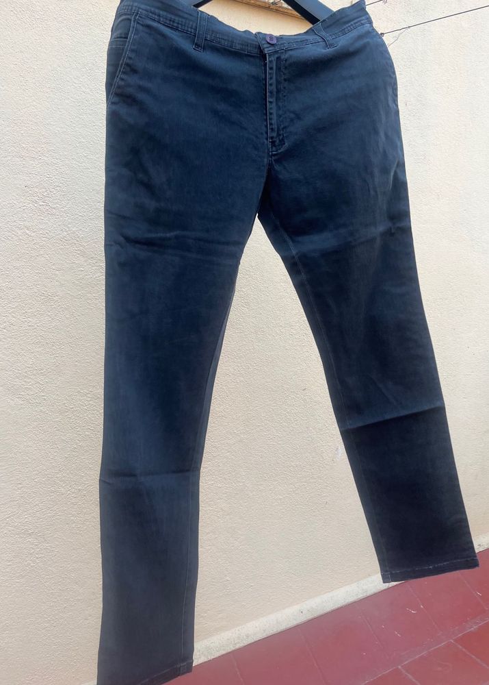 Men's Black Straight Jeans