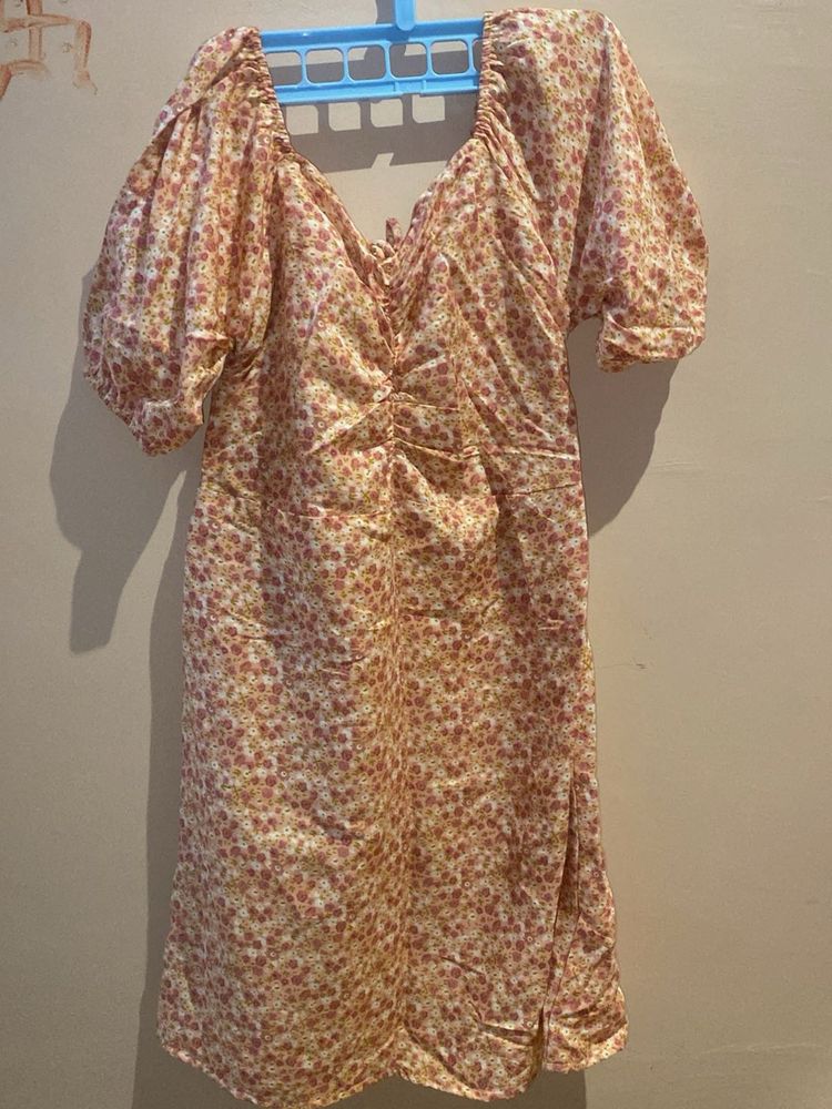 Floral Print Mini Dress